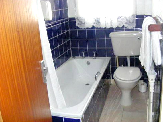 Relax in the private bathroom in your room