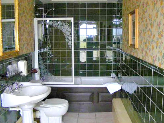 A typical shower system at North Beach Hotel