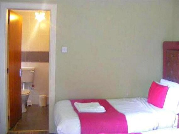 A twin room at North Beach Hotel is perfect for two guests