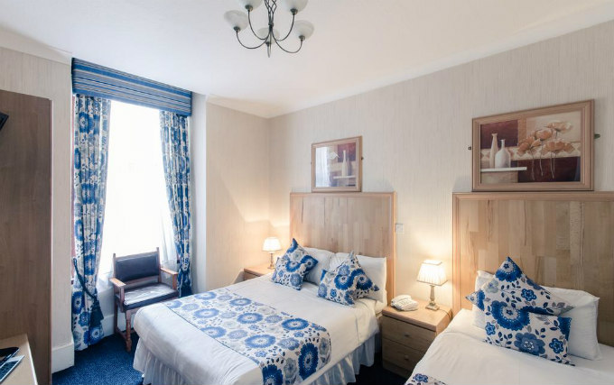 Triple rooms are great for friends and family sharing