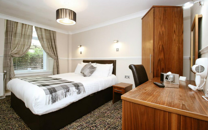 A typical room at Kelvingrove Hotel Glasgow