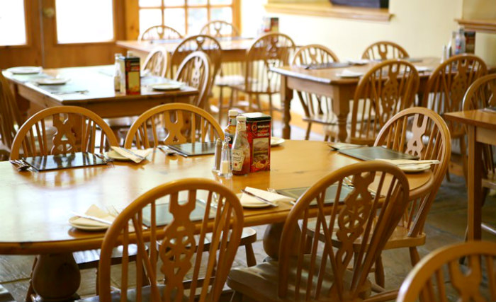 A place to eat at Victorian House Hotel