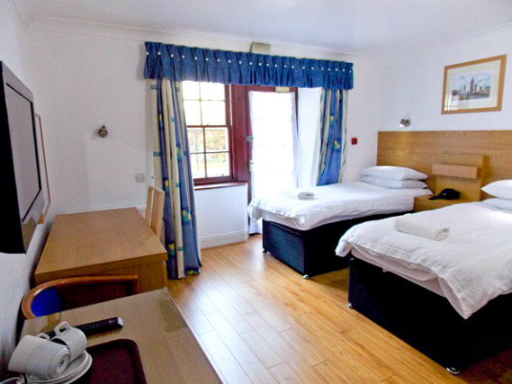 Enjoy a hot drink thanks to the tea/coffee making facilities in your room