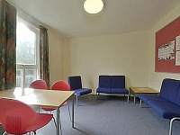 The lounge area in one of the flats at Morrison Circus