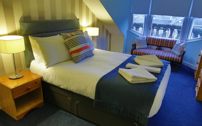 A comfortable double room at The Alfred Hotel