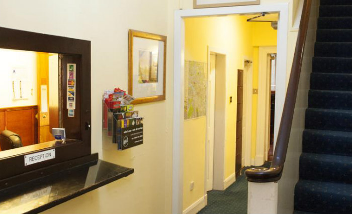 Charing Cross Hotel has a 24-hour reception