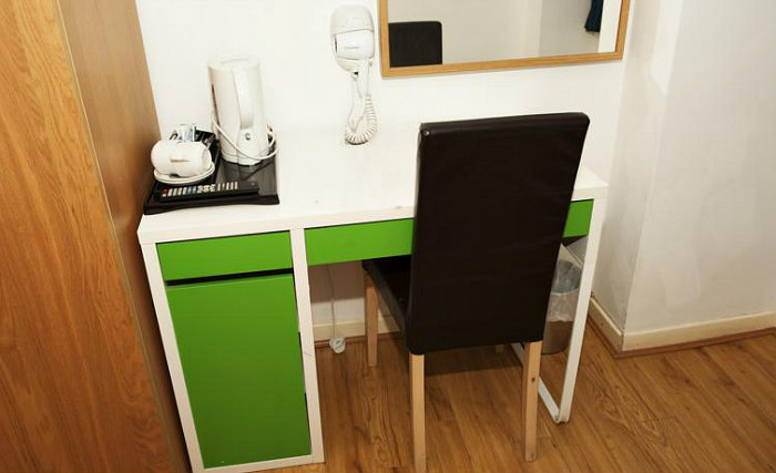 Most rooms have desks at the Charing Cross Hotel