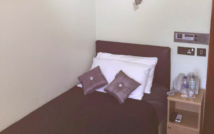 A single room at Park Avenue Hotel London