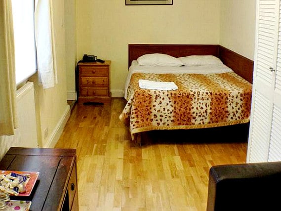 A double room at Camelot House Hotel