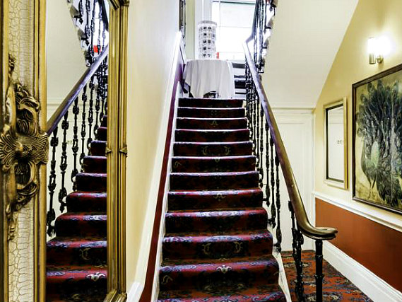 The hallway at Tudor Court Hotel
