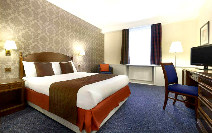 A comfortable double room at Ramada by Wyndham Crawley Gatwick