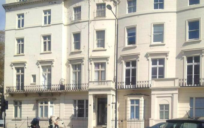 The exterior of Andrews House Hotel