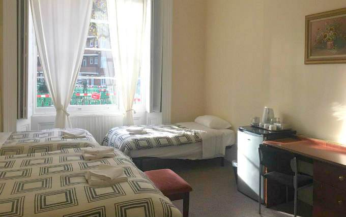 Quad room at Andrews House Hotel