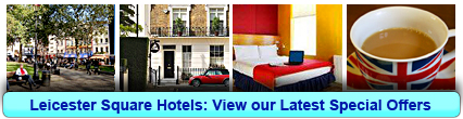 Leicester Square Hotels: Book from only £13.75 per person!