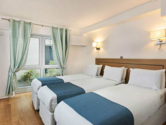 Triple rooms at Ambassadors Hotel are the ideal choice for groups of friends or families