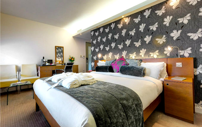 A comfortable double room at Ambassadors Hotel London