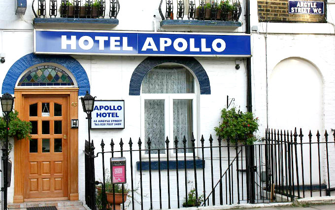 An exterior view of Apollo Hotel London