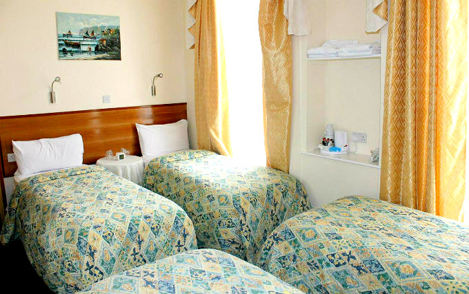 Quad room at Apollo Hotel London