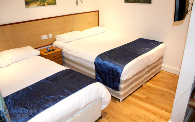 Quad rooms are great for friends and family sharing