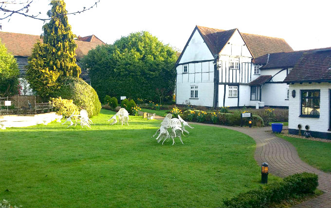 The exterior of The Barn Hotel