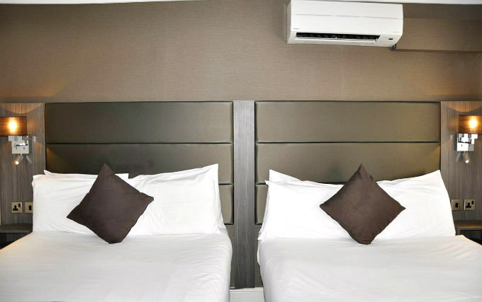 Quad room at Brunel Hotel