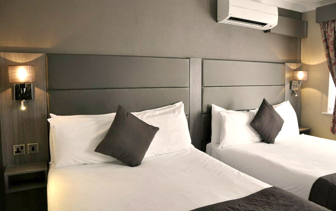 Quad room at Brunel Hotel