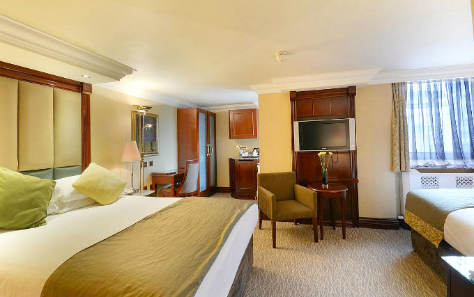 A comfortable double room at Royal Sussex Hotel