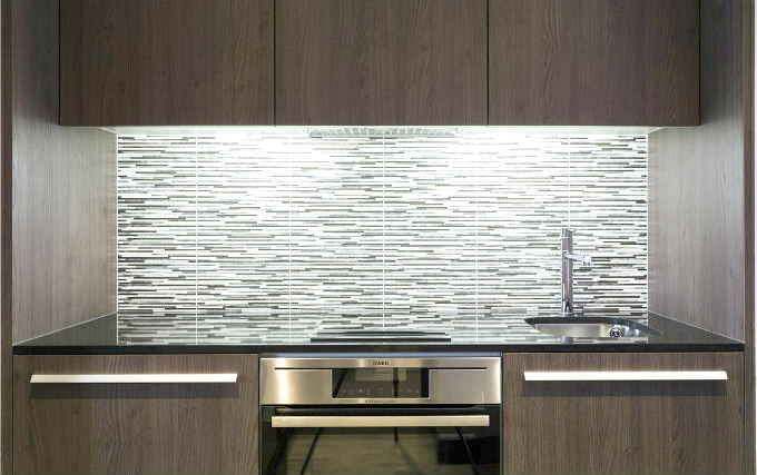 kitchen at Royal Court Apartments