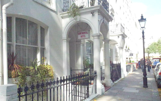 An exterior view of Continental Hotel London