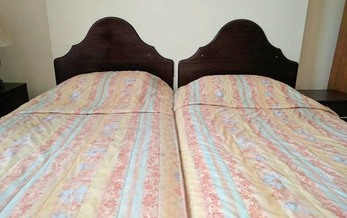 A typical twin room at Continental Hotel London