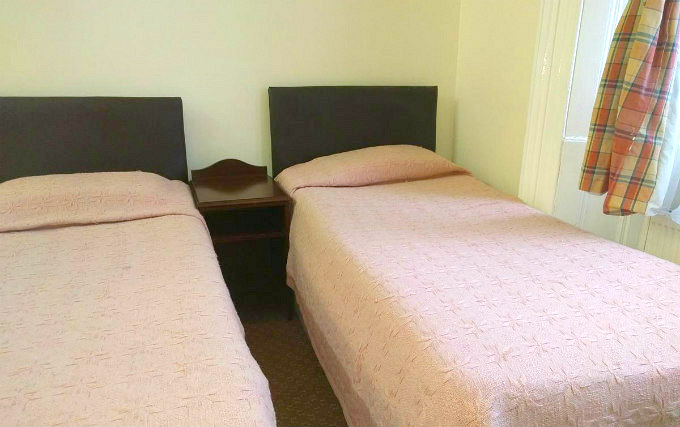 Twin room at Continental Hotel London