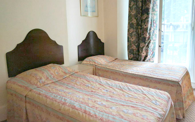 Twin room at Continental Hotel London