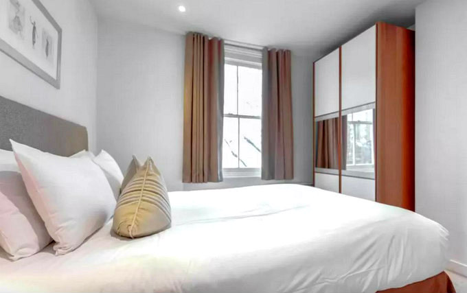 A typical double room at Somerset Kensington Gardens Apartments