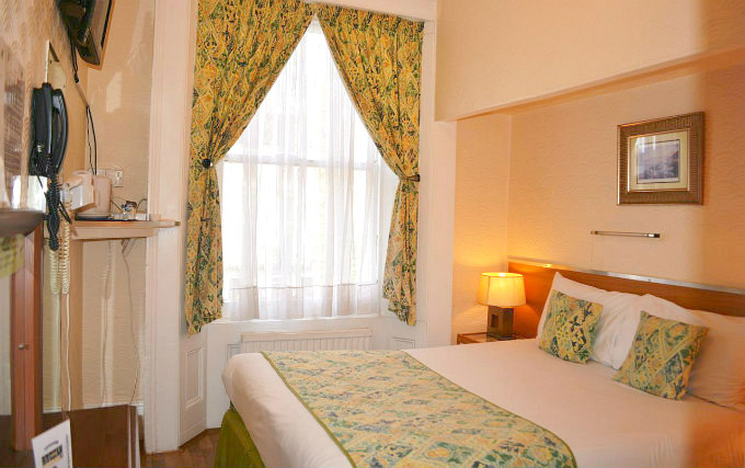 A double room at Falcon Hotel London