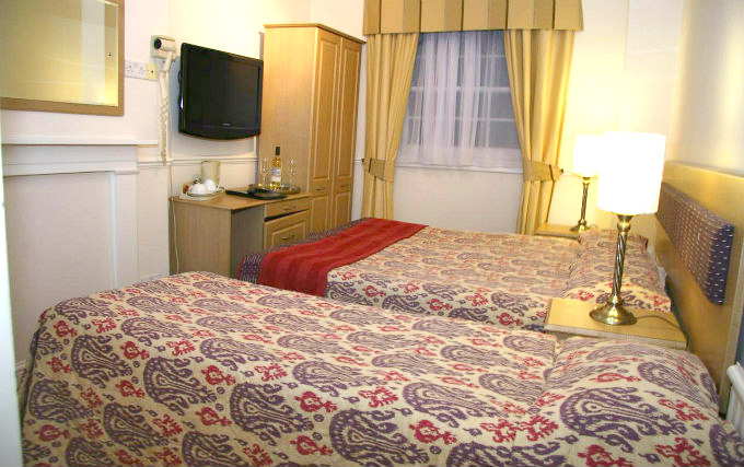 A typical triple room at Admiral Hotel London