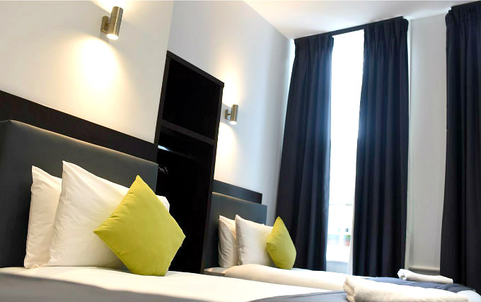 Twin room at Grand Tourist Hotel