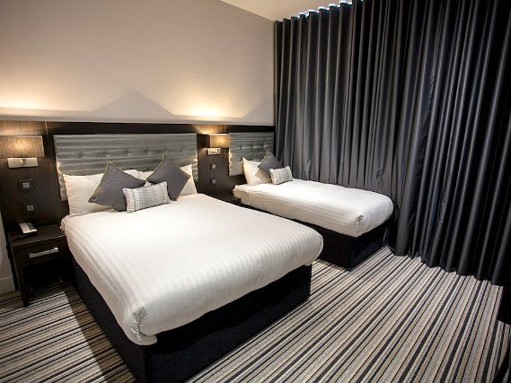Triple rooms at The W14 Hotel London are the ideal choice for groups of friends or families