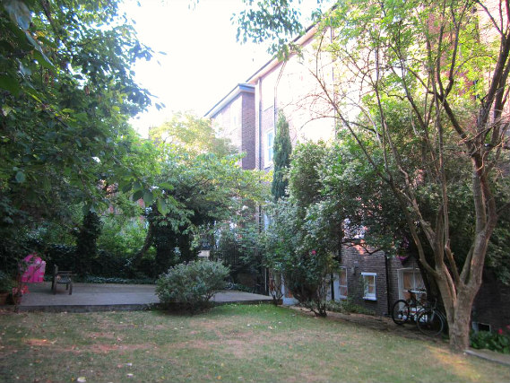 The attractive gardens and exterior of Belsize House
