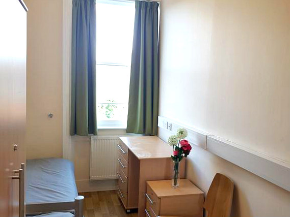 A typical single room at Belsize House