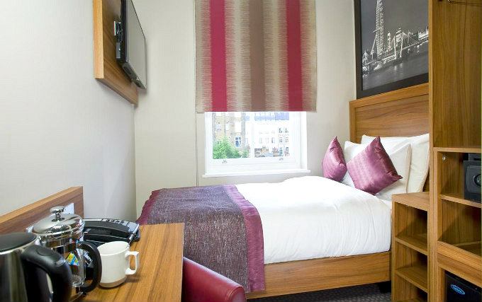 A double room at Court Hotel London