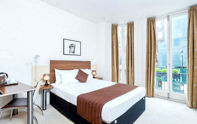 A typical double room at Avni Kensington Hotel