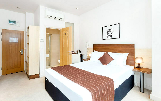 A typical double room at Avni Kensington Hotel