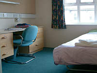 A Typical Single Ensuite Room at Phoenix Hall Accommodation