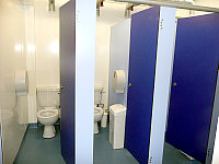 Communal bathroom facilities are available
