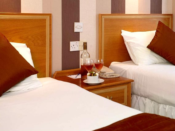 A twin room at Best Western Cumberland Hotel is perfect for two guests