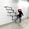 3D Graffiti Exhibition Stairs Painting