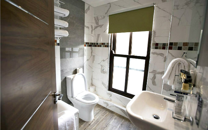 A typical bathroom at The Cheshire Hotel
