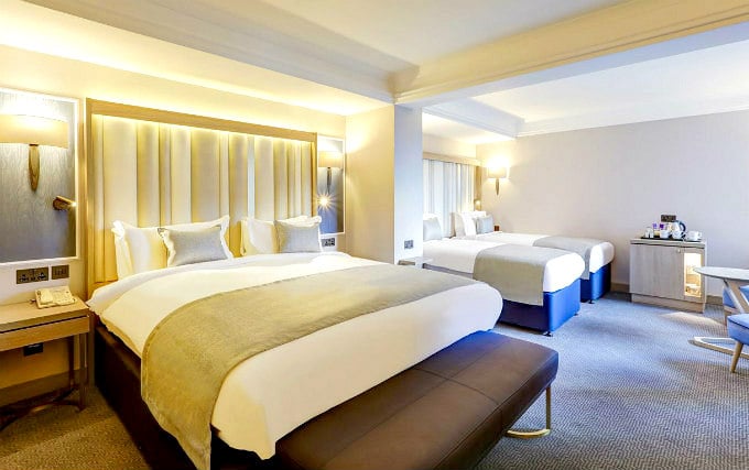 A typical quad room at Danubius Hotel Regents Park