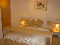 A Typical Double Bedroom at Edinburgh Pearl Apartments