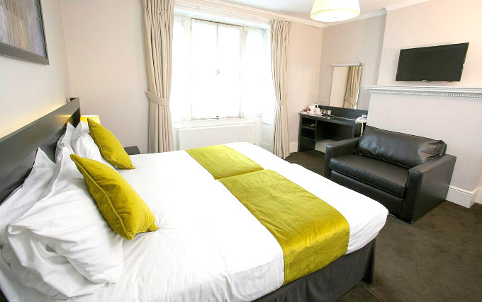 A typical double room at Langland Hotel London